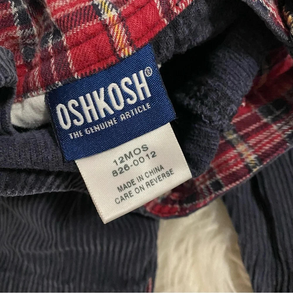 OshKosh | corduroy navy blue overalls